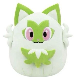 New 20” Squishmallow pokemon sprigatito Green and White Plush Toy